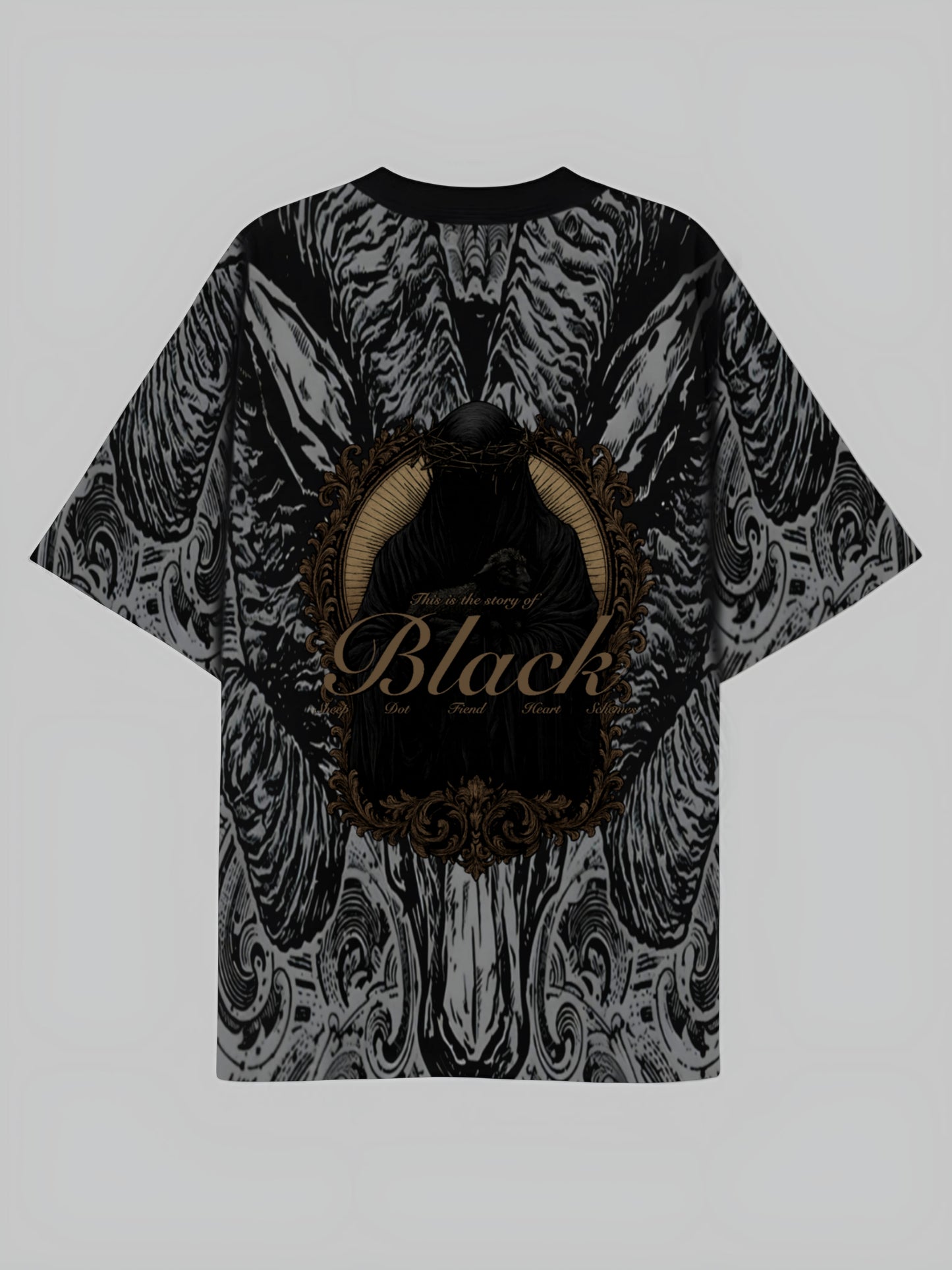 RR X DRDRIP | BLACK SHEEP OVERSIZED BLACK TSHIRT