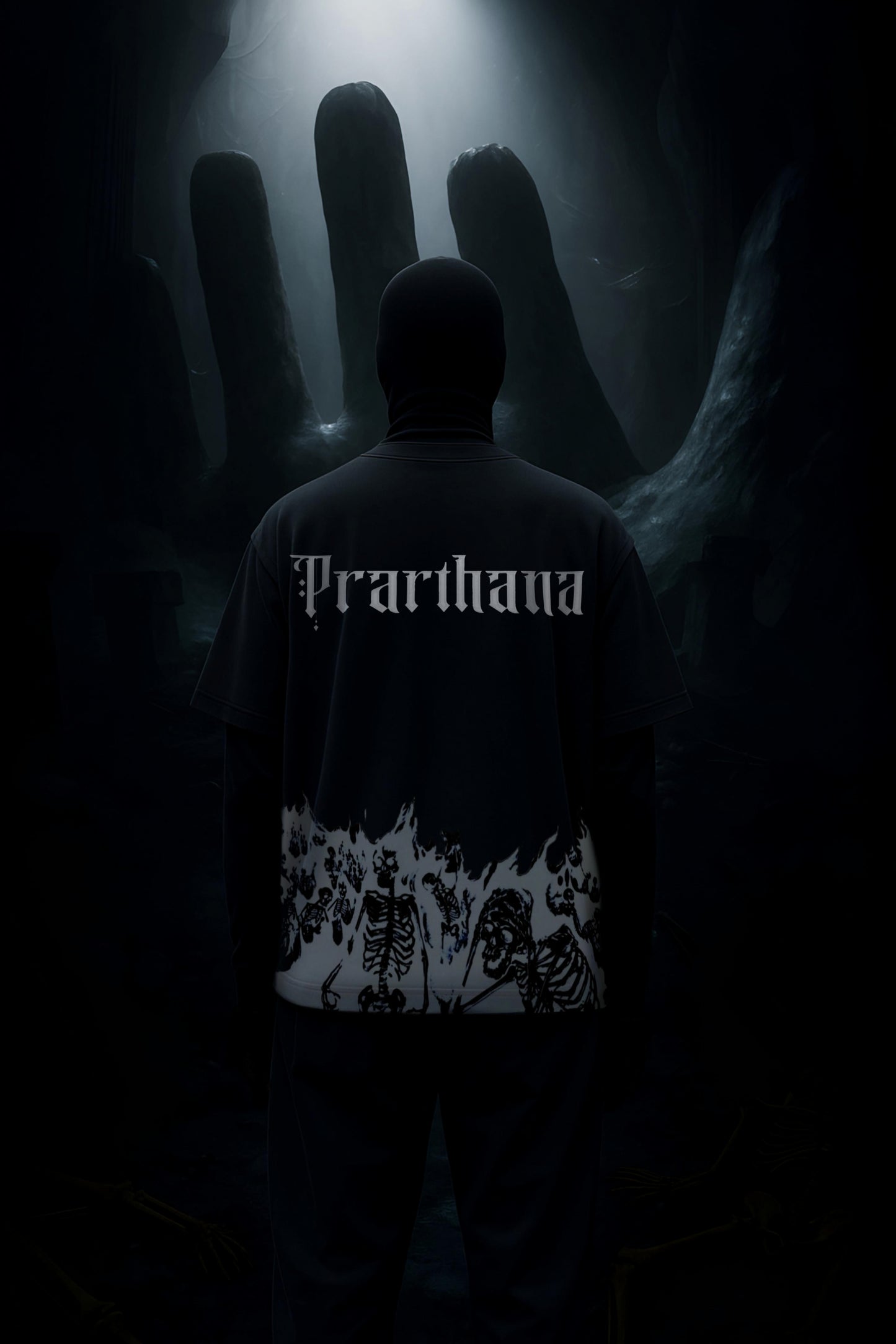 $ X DRDRIP | PRARTHANA OVERSIZED BLACK TSHIRT