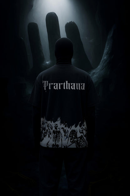 $ X DRDRIP | PRARTHANA OVERSIZED BLACK TSHIRT