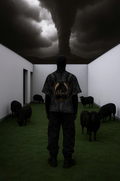 RR X DRDRIP | BLACK SHEEP OVERSIZED BLACK TSHIRT