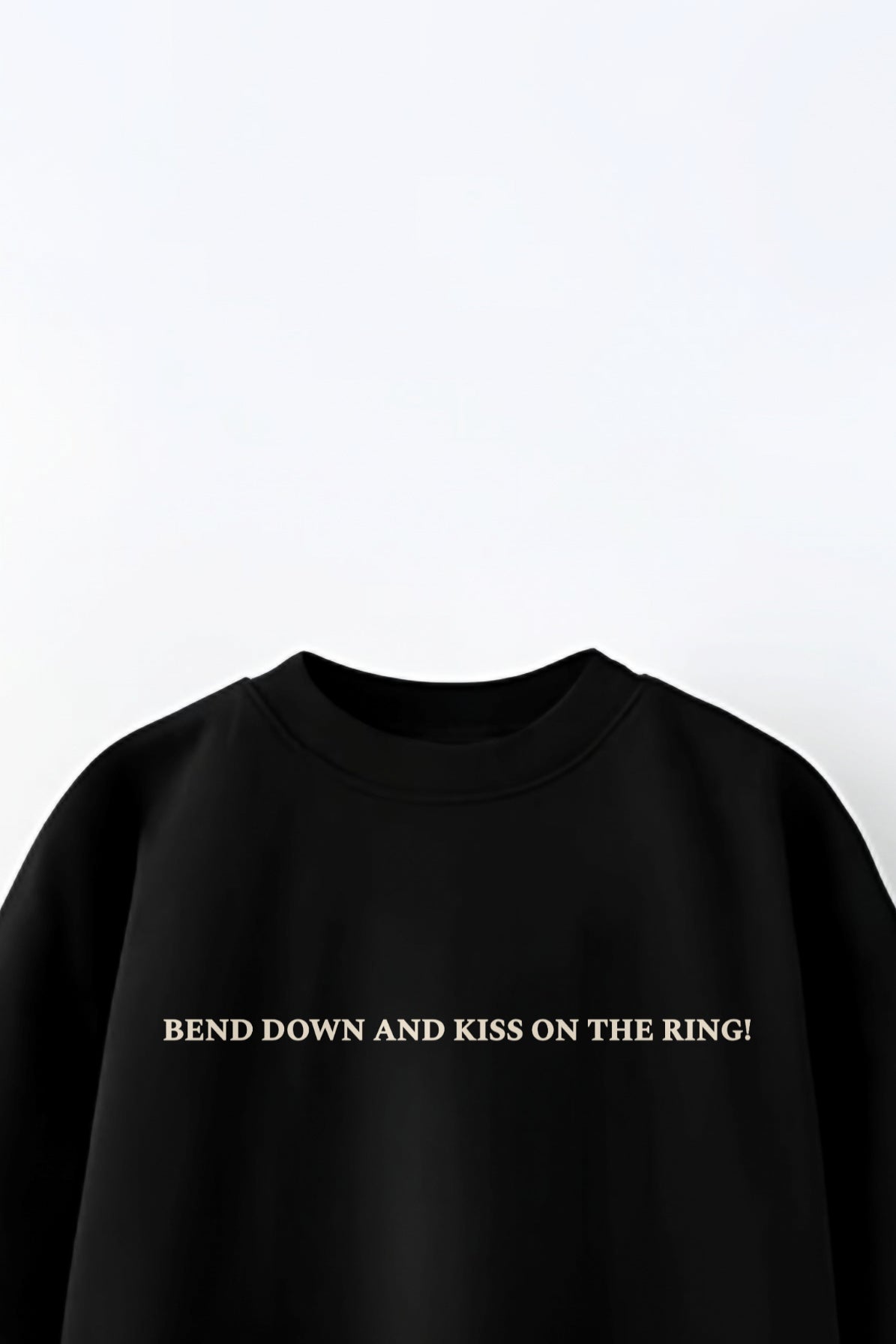 KING X DRDRIP | Bend down and kiss on the ring | Oversized Black Tee