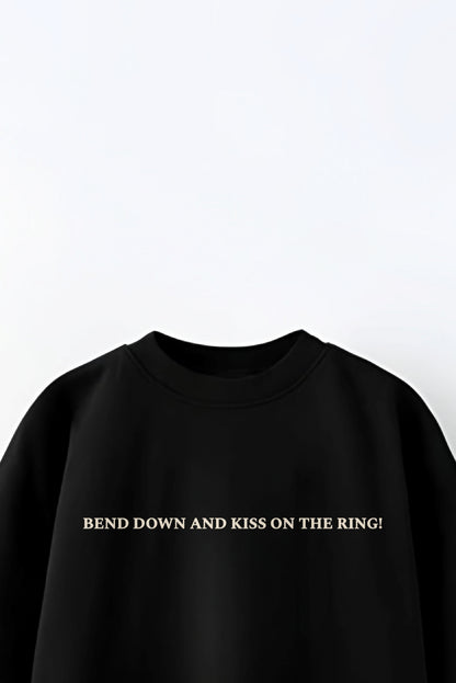 KING X DRDRIP | Bend down and kiss on the ring | Oversized Black Tee