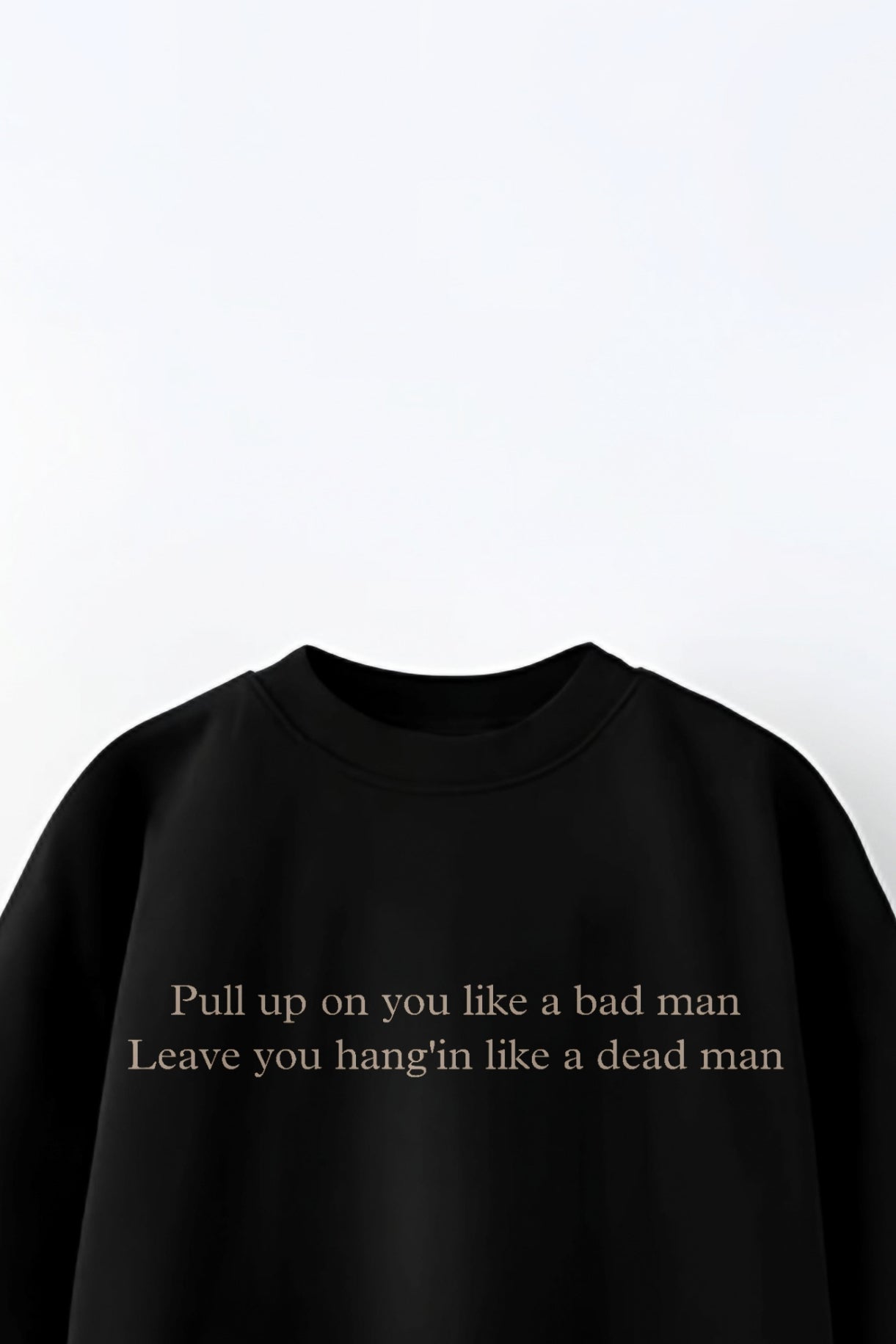 TA X DRDRIP | Caution king | Oversized Black Tee