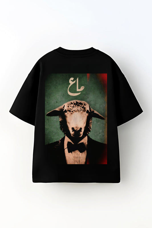 RR X DRDRIP | G.O.A.T | Oversized Black Tee