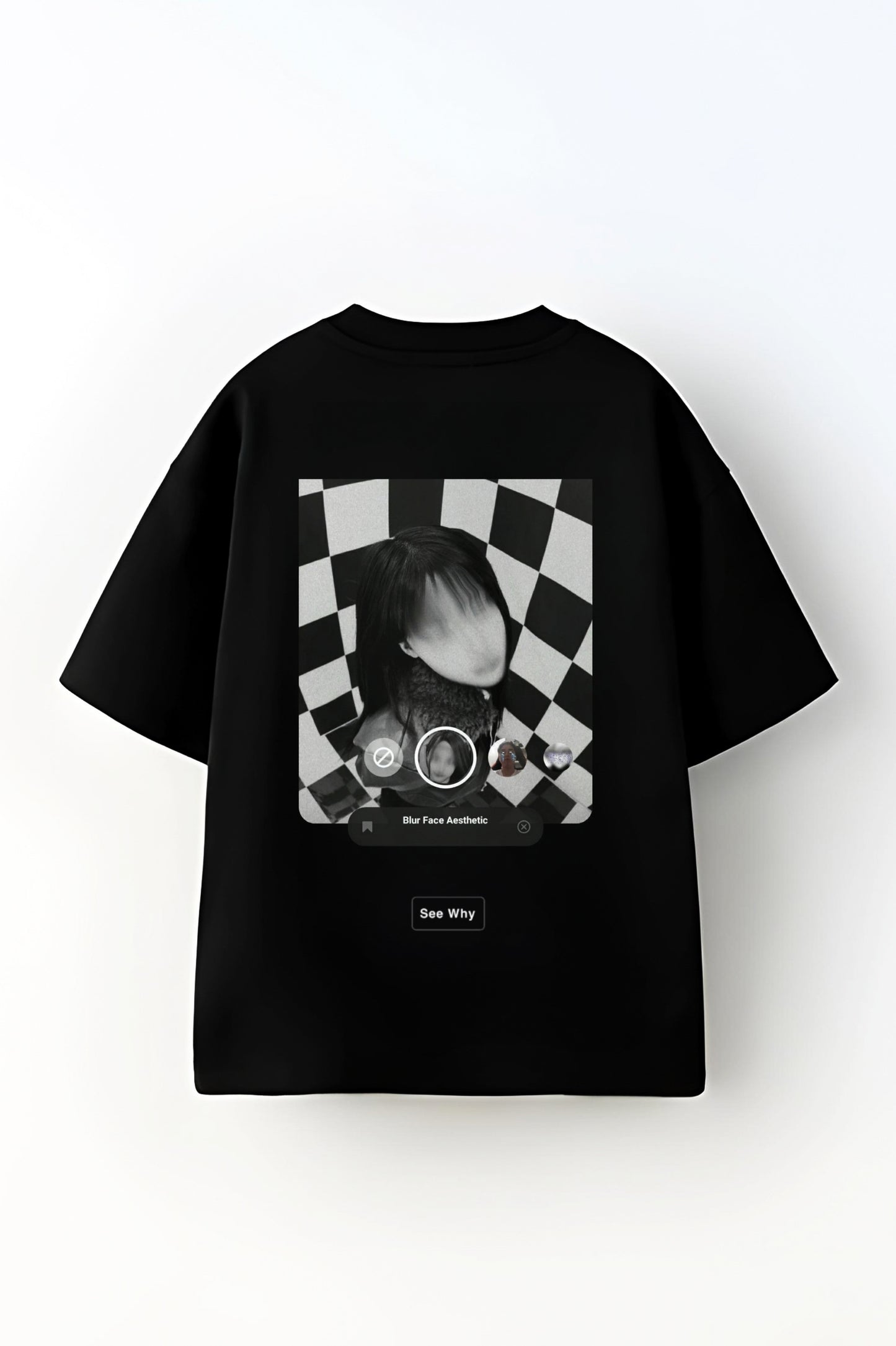 Sensitive Content | Oversized Black Tee