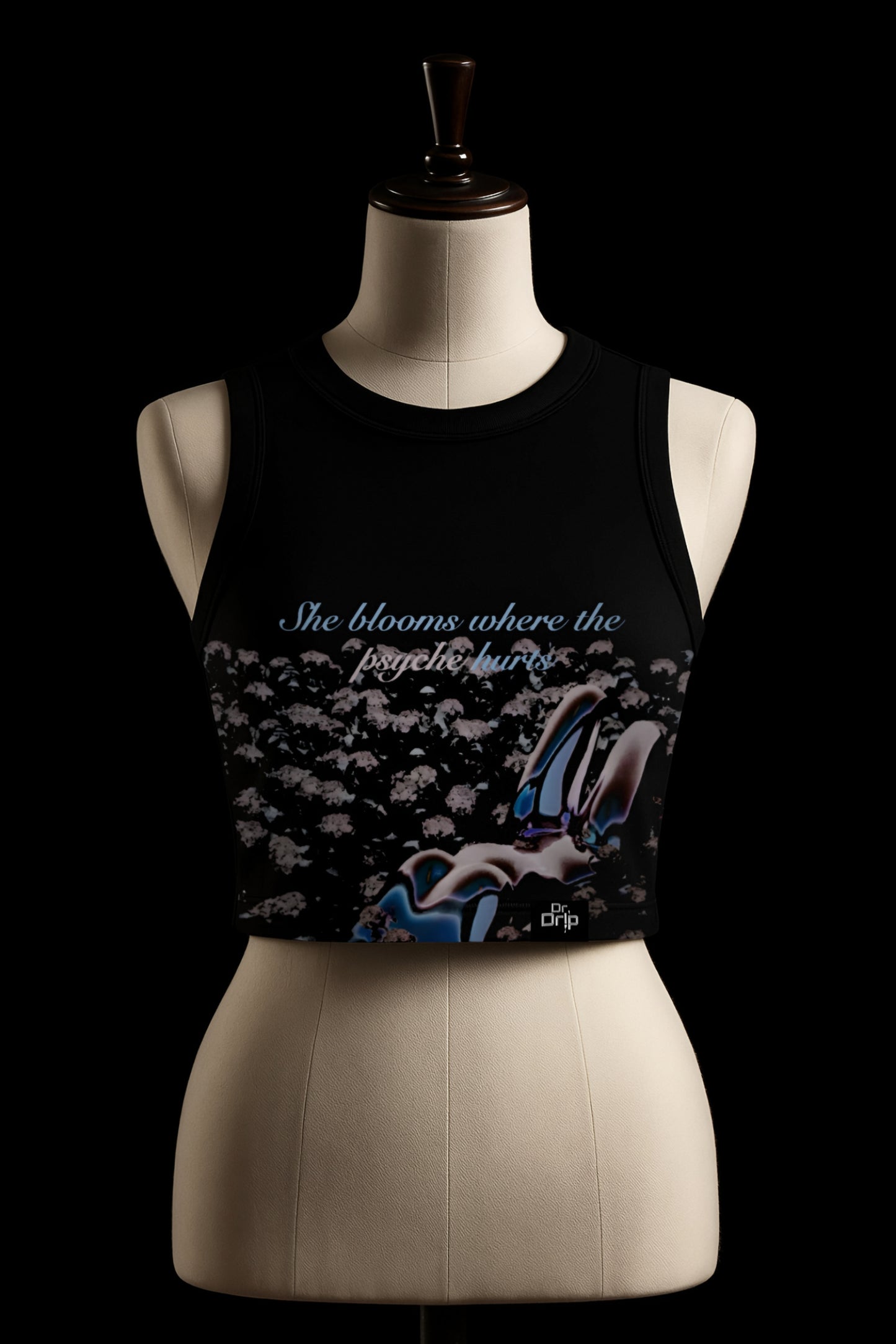 CHOAS AND BLOOM CROP TOP