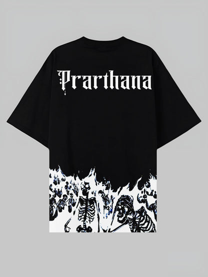 $ X DRDRIP | PRARTHANA OVERSIZED BLACK TSHIRT