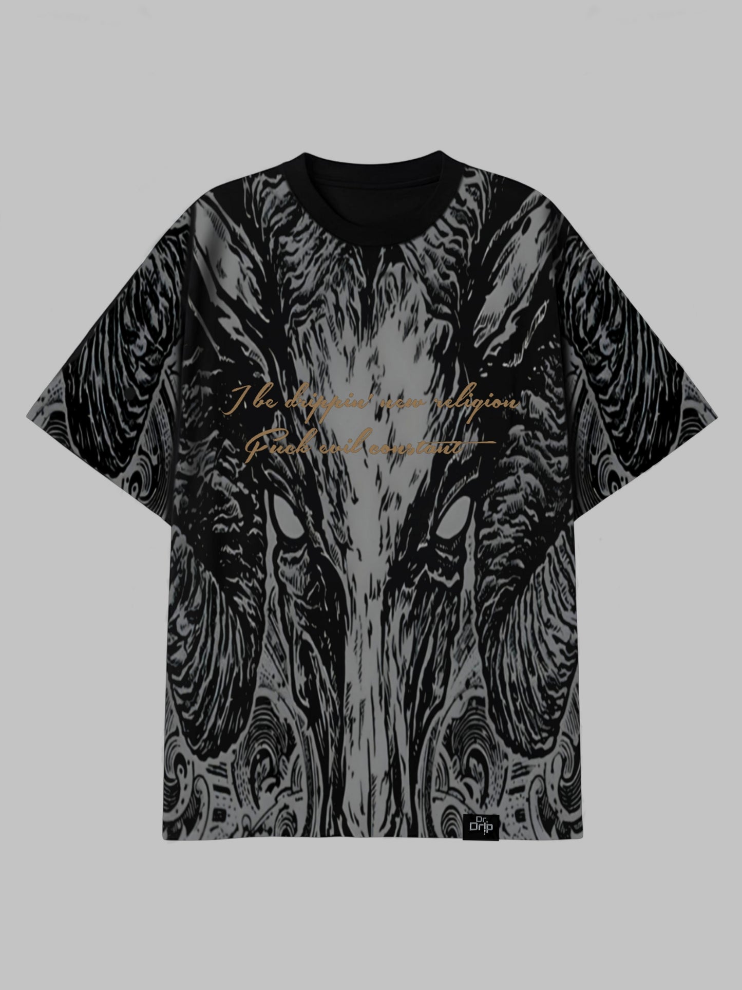 RR X DRDRIP | BLACK SHEEP OVERSIZED BLACK TSHIRT