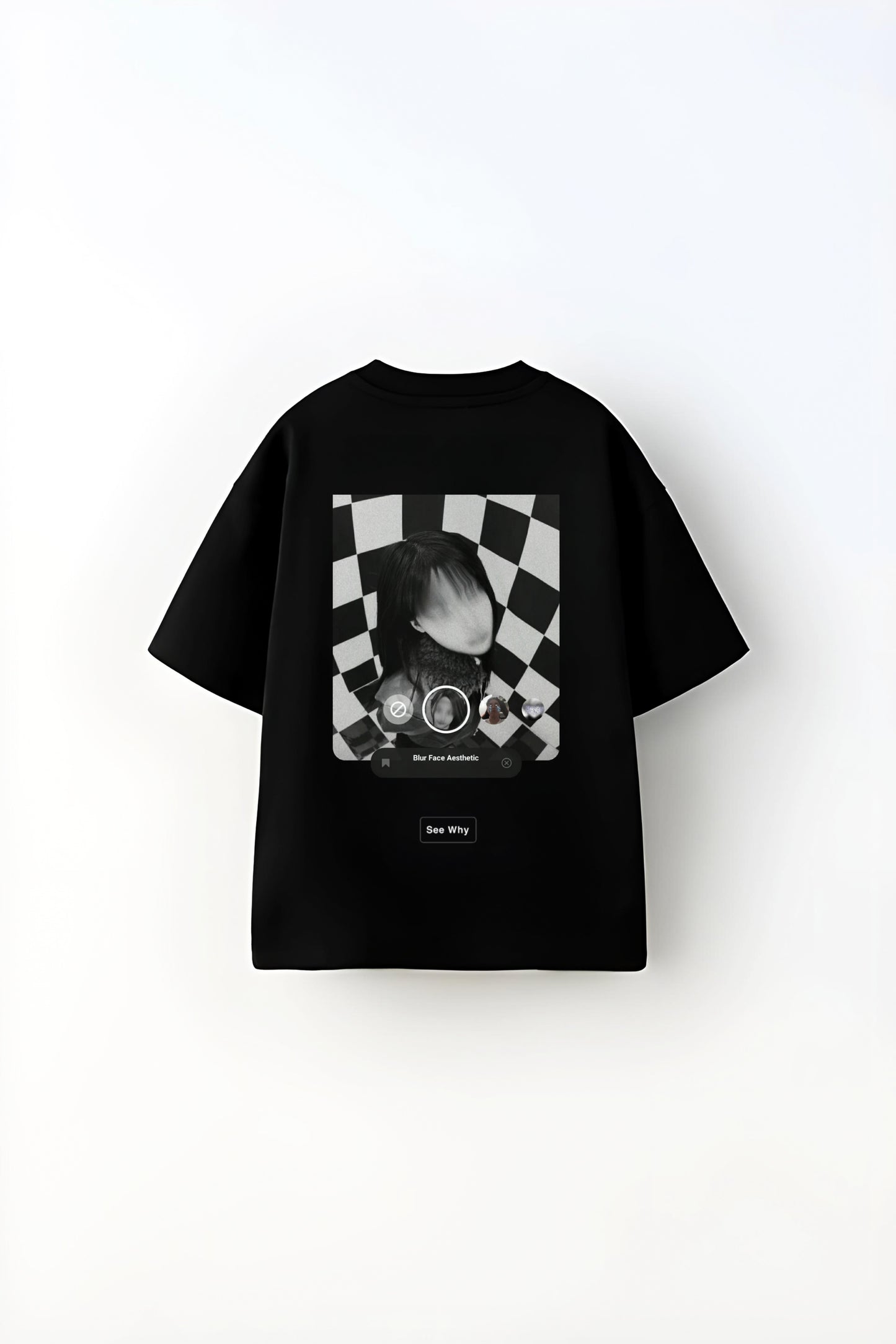 Sensitive Content | Oversized Black Tee